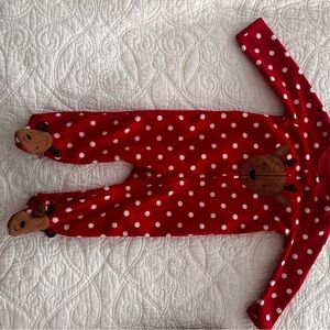 Carter's Red Polka Dot Footed One Piece